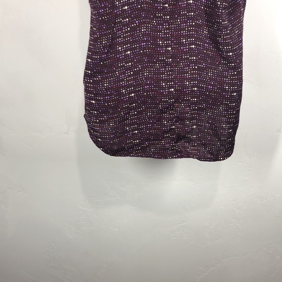 French Connection purple polka dot sleeveless blouse size xs - Picture 8 of 10